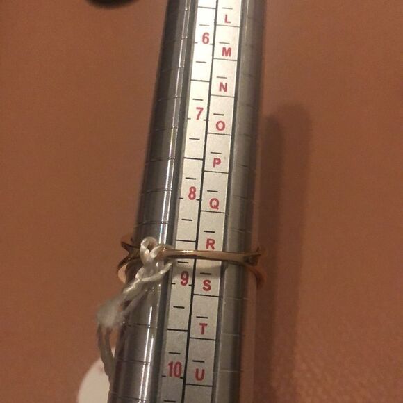 ZIRCONIA VERSATILE RING + ROSE GOLD PLATED size 7 & 8 - Picture 7 of 12